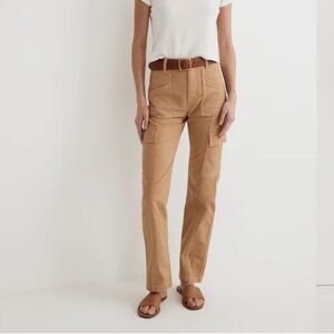 Madewell Tan 90’s Straight Cargo Pants